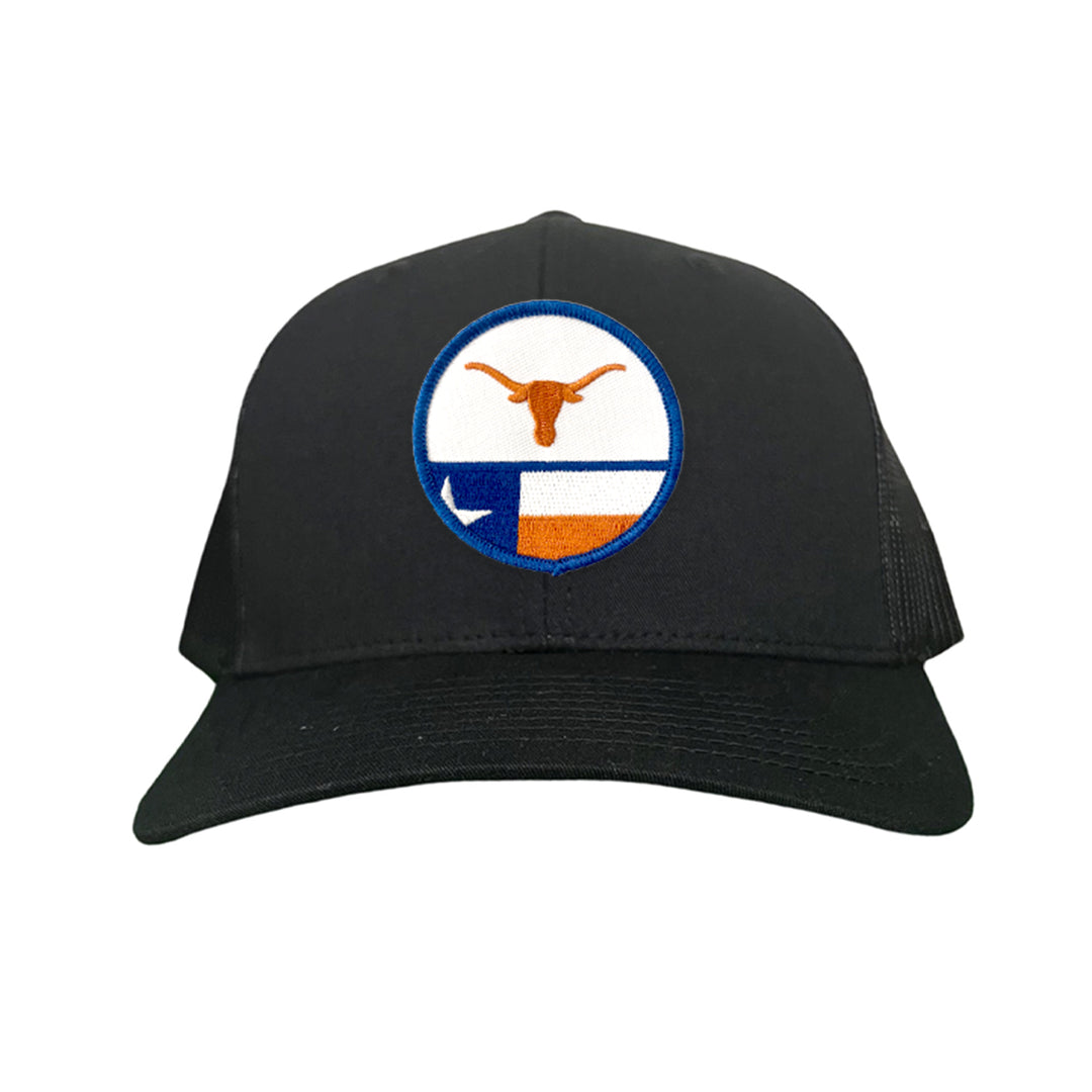 Texas Longhorns Circle Steer Head State Flag / 241 / Hats / MM