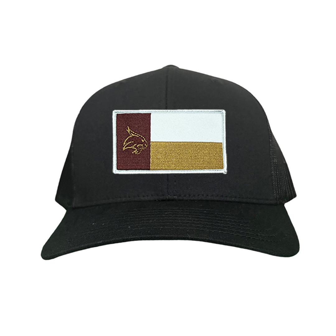 Texas State Bobcats State Flag / Hats / 259 / TXST076 / MM