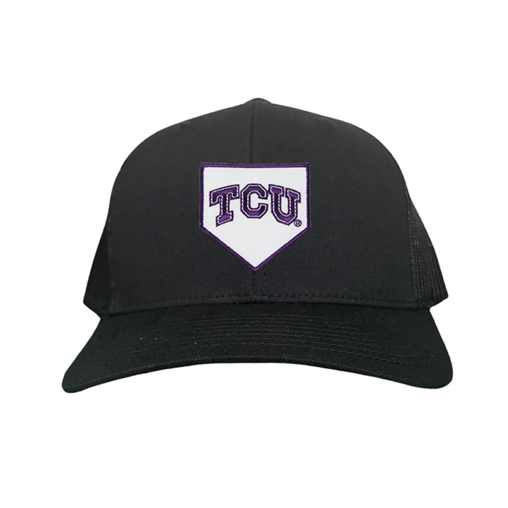 TCU Horned Frogs Baseball Cap Home Plate / Hat / TCU025 / 221 / MM