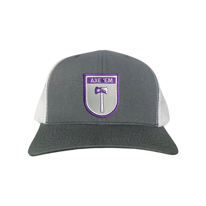 SFA / AXE'EM SHIELD PATCH  / Curved Bill Mesh Snapback 100 / SFA006