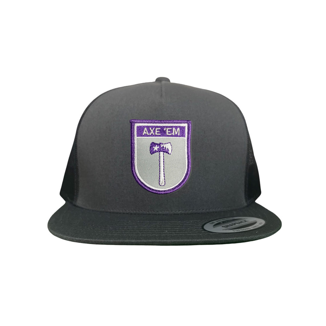 SFA / AXE'EM SHIELD PATCH  / Curved Bill Mesh Snapback 100 / SFA006