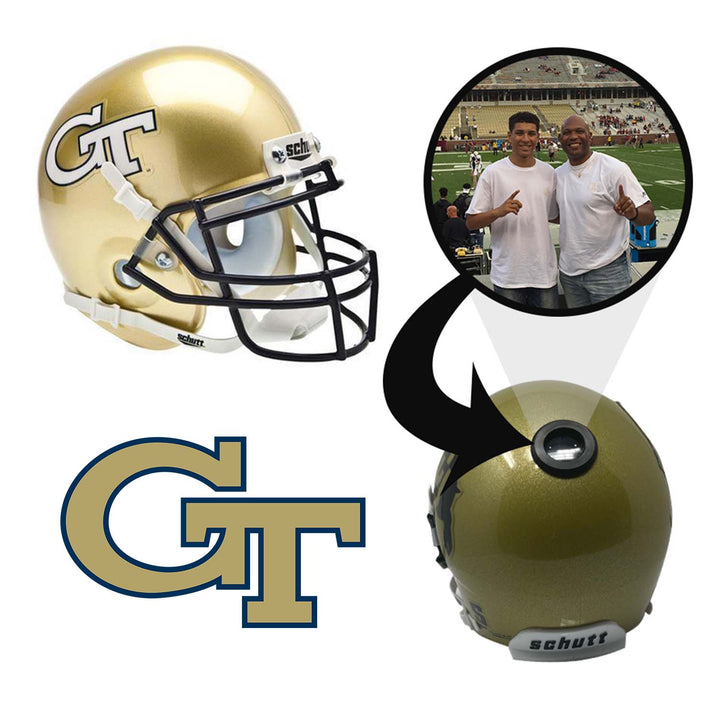 Georgia Tech Yellow Jackets College Football Collectible Mini Helmet - Picture Inside - FANZ Collectibles