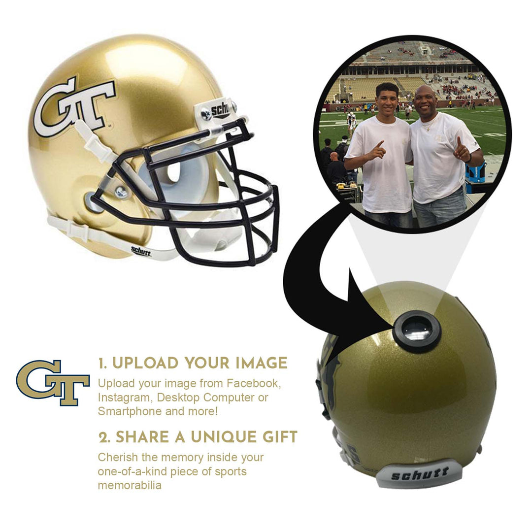 Georgia Tech Yellow Jackets College Football Collectible Mini Helmet - Picture Inside - FANZ Collectibles