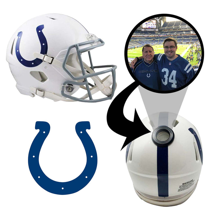 Indianapolis Colts NFL Mini Helmet - Picture Inside