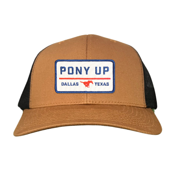 SMU Pony Up Rectangle Patch Hats / 128 / SMU008 / MM