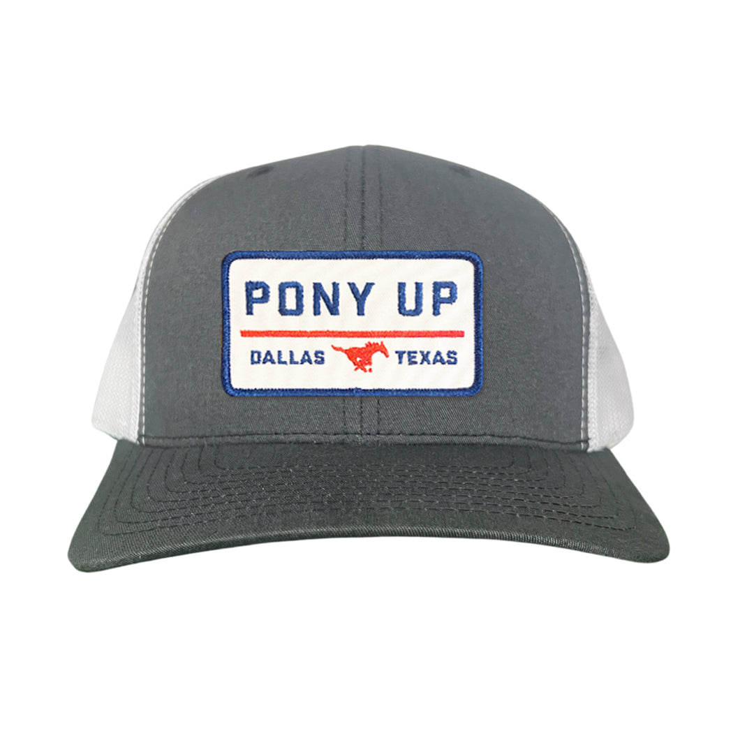 SMU Pony Up Rectangle Patch Hats / 128 / SMU008 / MM