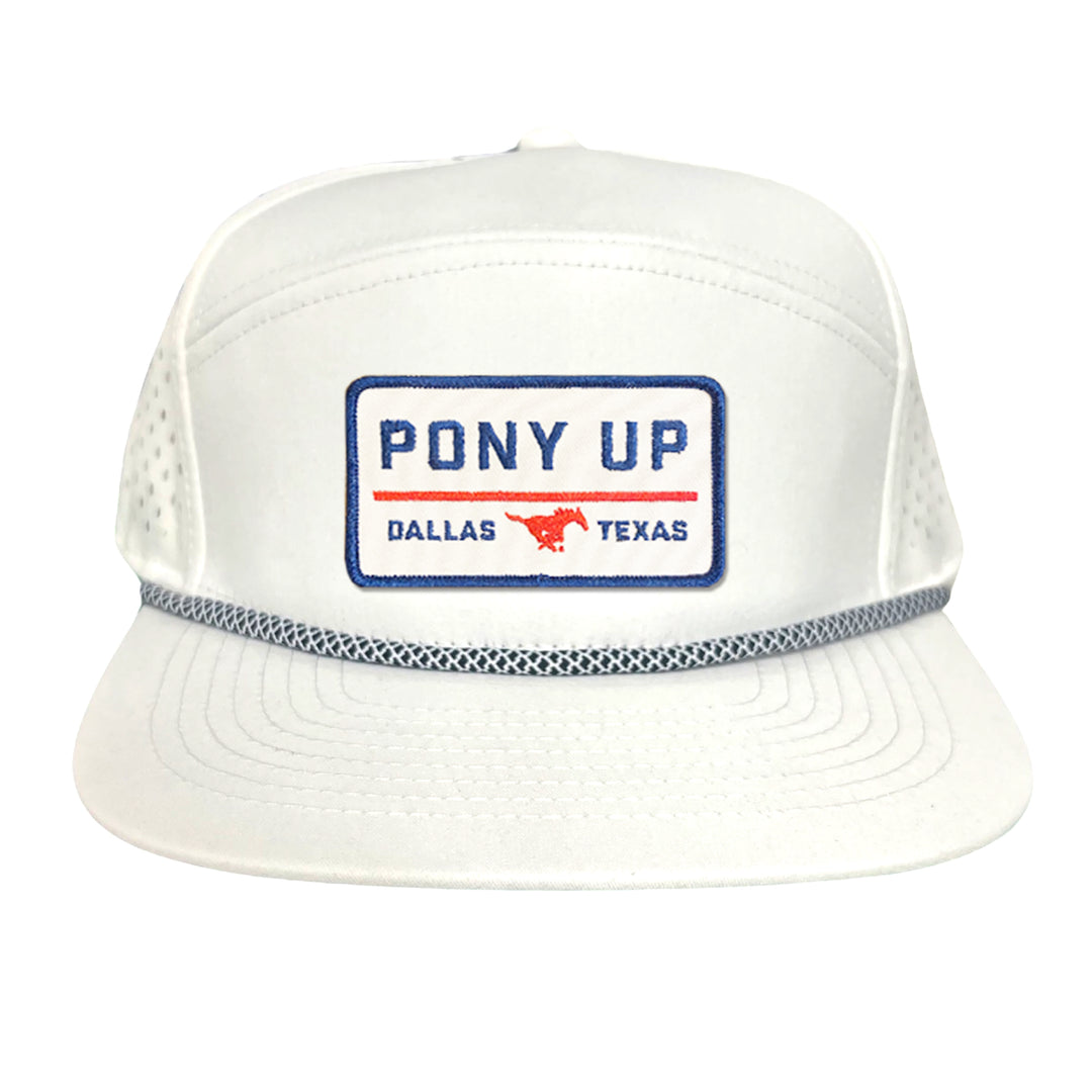 SMU Pony Up Rectangle Patch Hats / 128 / SMU008 / MM