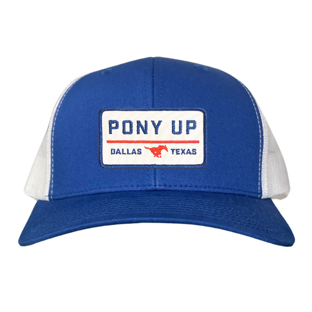 SMU Pony Up Rectangle Patch Hats / 128 / SMU008 / MM