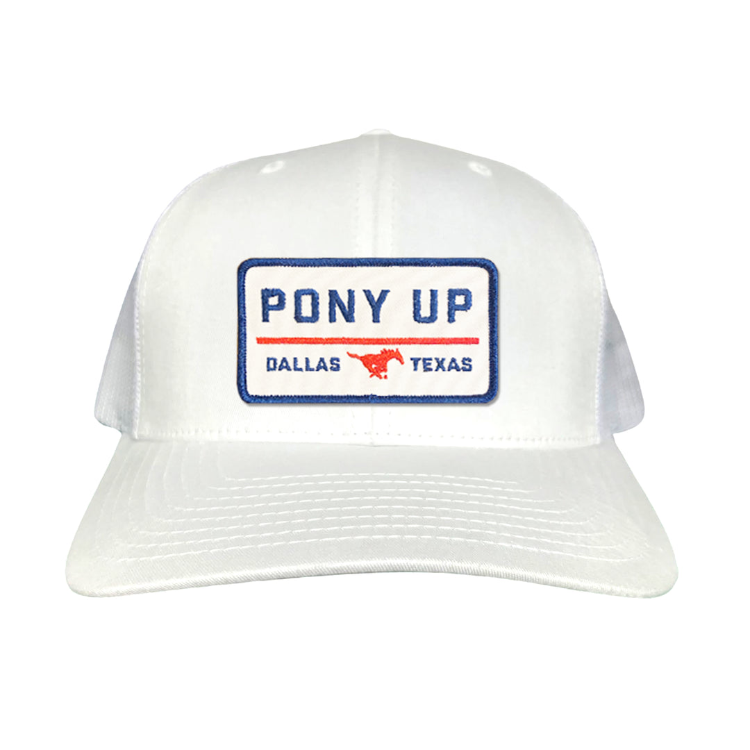 SMU Pony Up Rectangle Patch Hats / 128 / SMU008 / MM