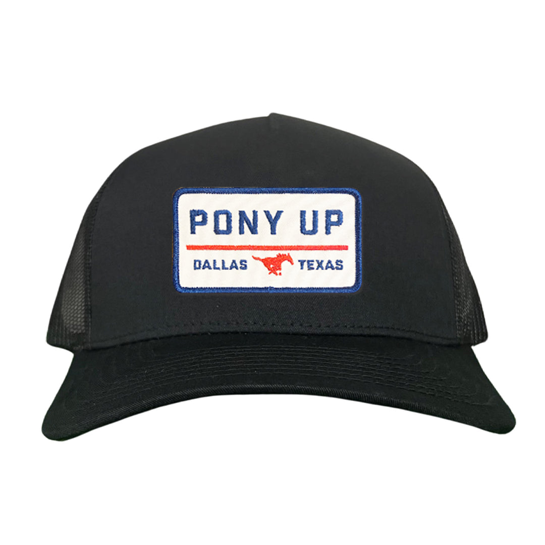 SMU Pony Up Rectangle Patch Hats / 128 / SMU008 / MM