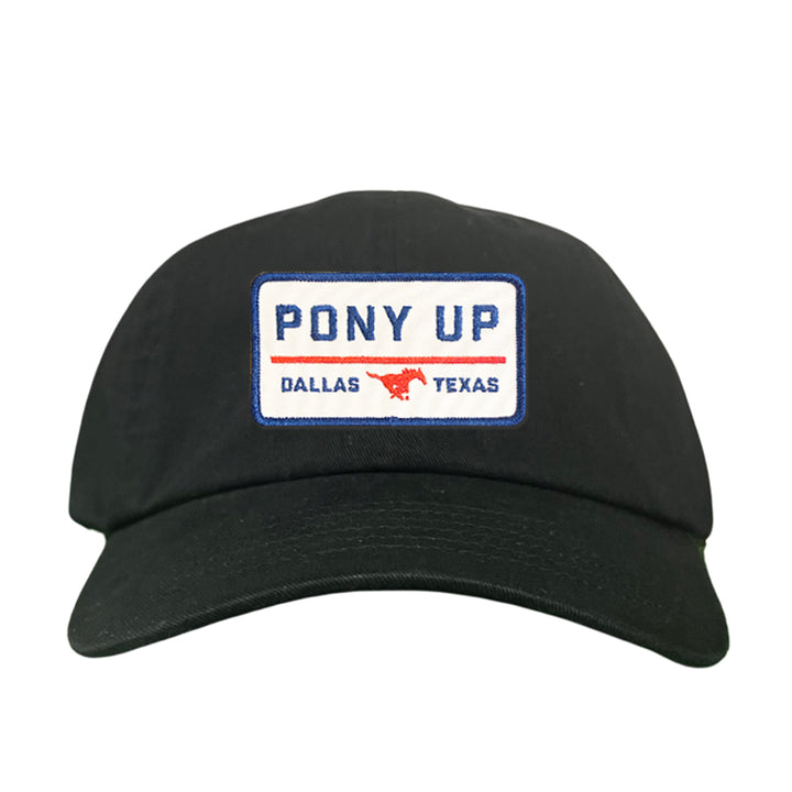 SMU Pony Up Rectangle Patch Hats / 128 / SMU008 / MM