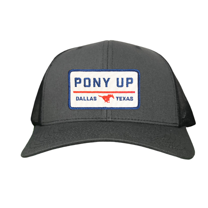 SMU Pony Up Rectangle Patch Hats / 128 / SMU008 / MM