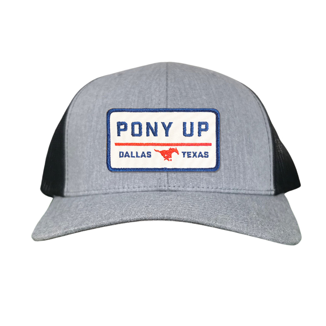 SMU Pony Up Rectangle Patch Hats / 128 / SMU008 / MM