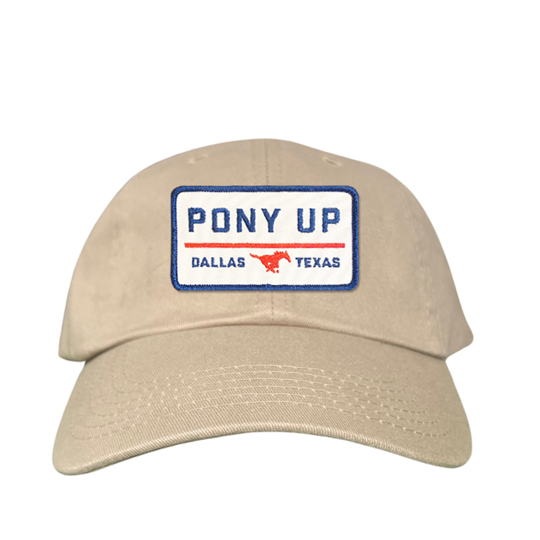 SMU Pony Up Rectangle Patch Hats / 128 / SMU008 / MM