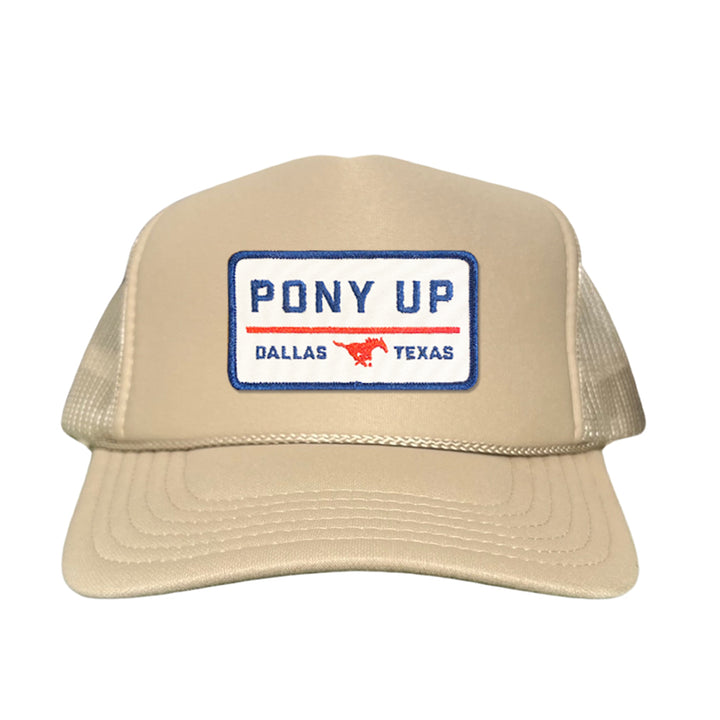 SMU Pony Up Rectangle Patch Hats / 128 / SMU008 / MM