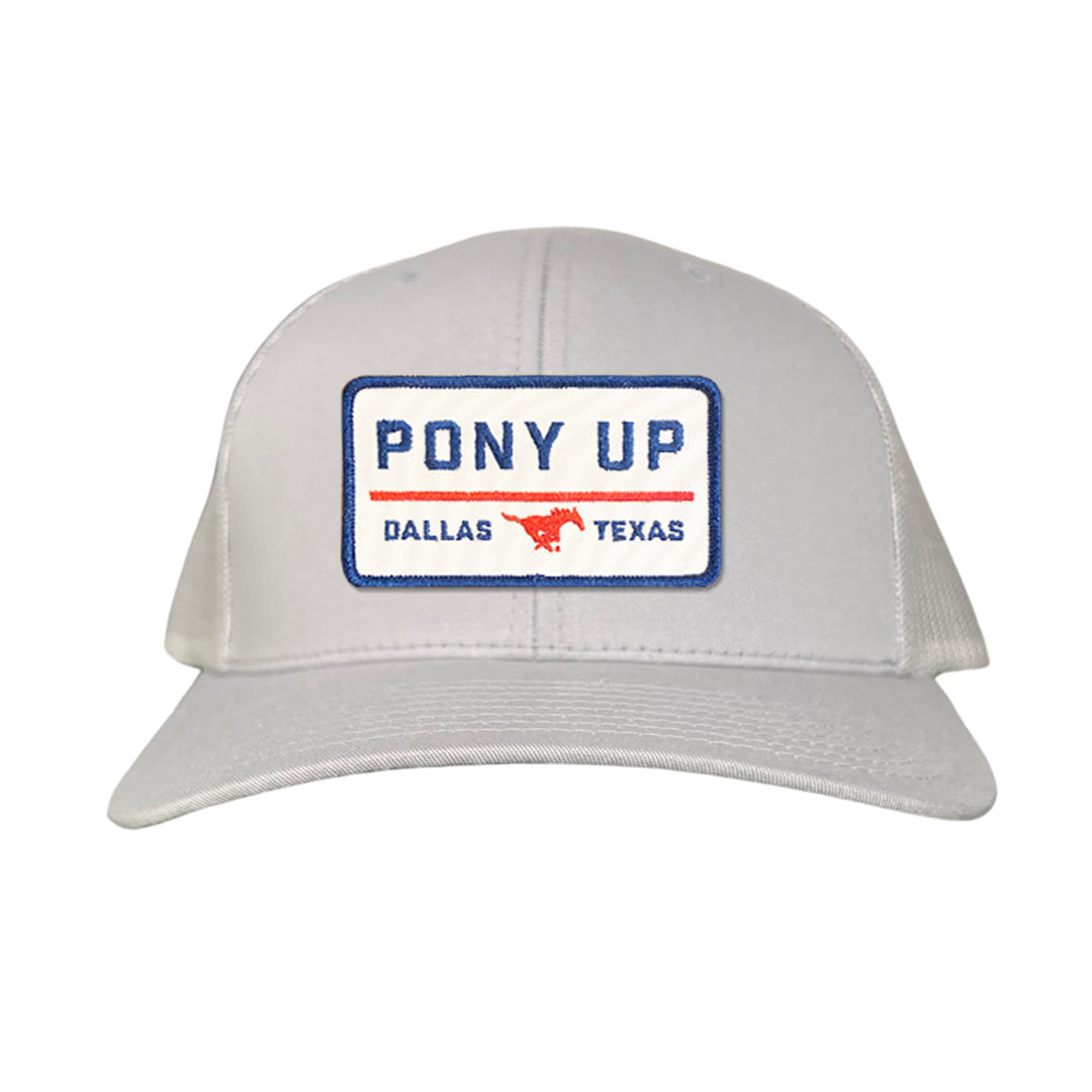 SMU Pony Up Rectangle Patch Hats / 128 / SMU008 / MM