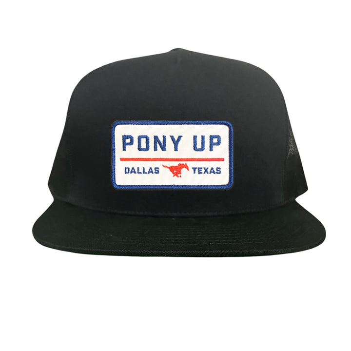 SMU Pony Up Rectangle Patch Hats / 128 / SMU008 / MM