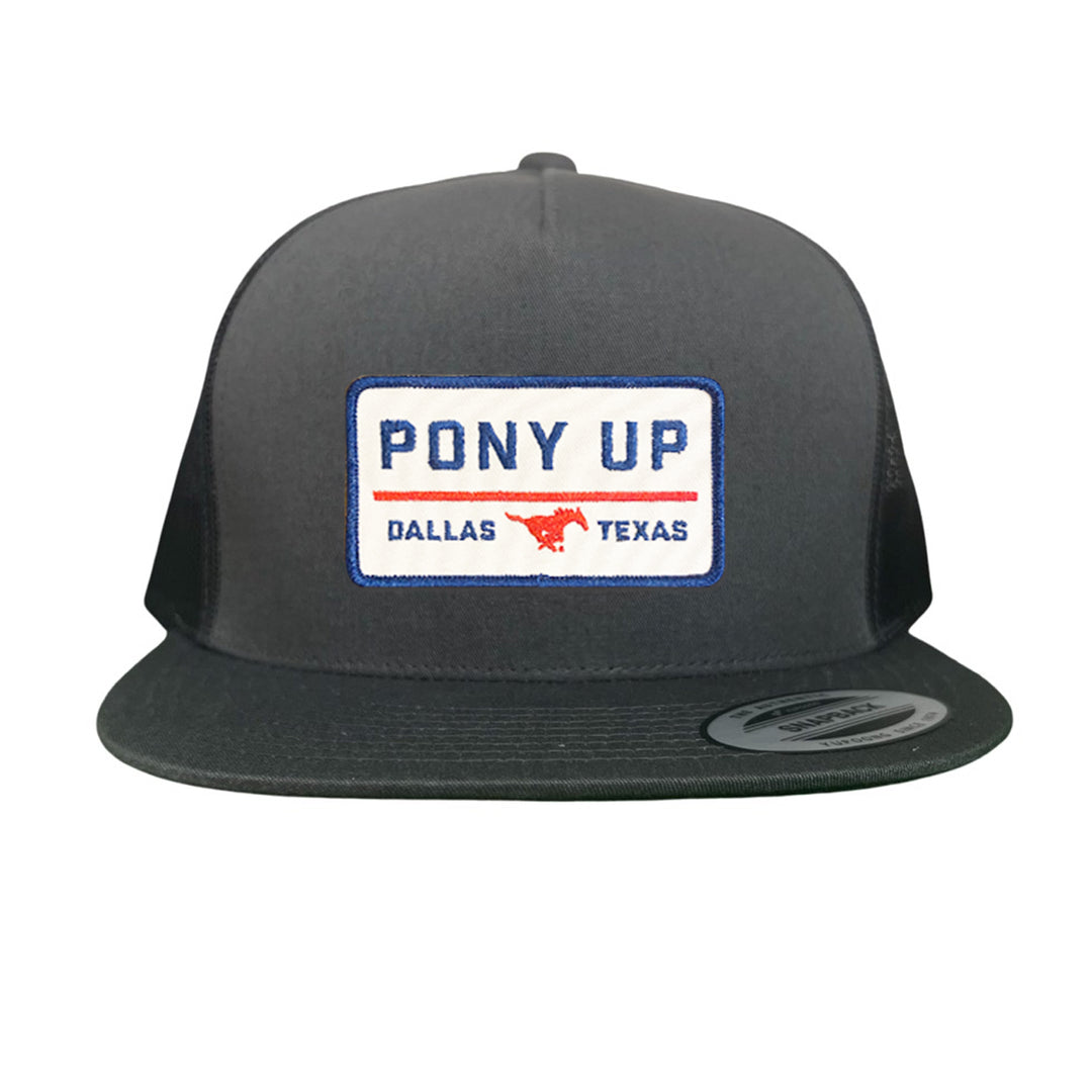 SMU Pony Up Rectangle Patch Hats / 128 / SMU008 / MM