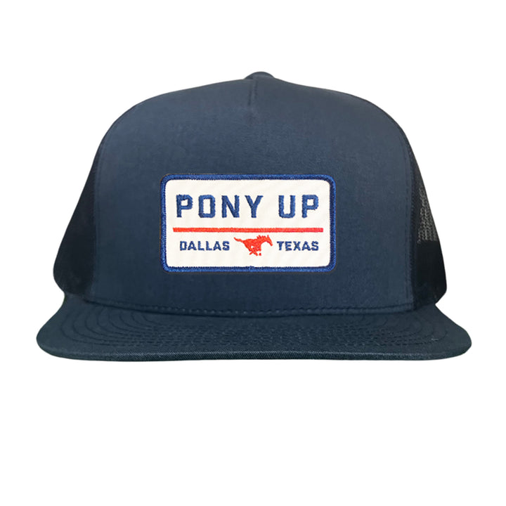 SMU Pony Up Rectangle Patch Hats / 128 / SMU008 / MM