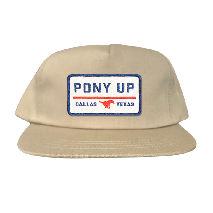 SMU Pony Up Rectangle Patch Hats / 128 / SMU008 / MM