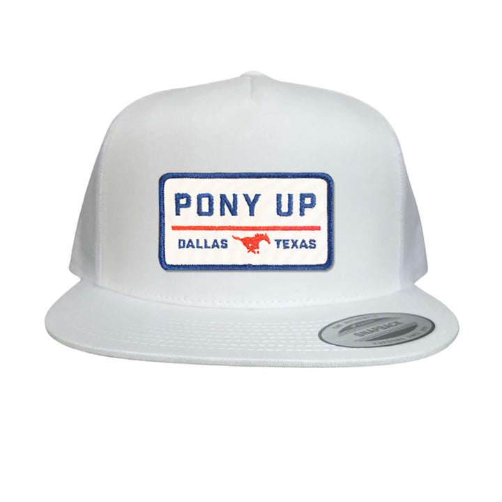 SMU Pony Up Rectangle Patch Hats / 128 / SMU008 / MM