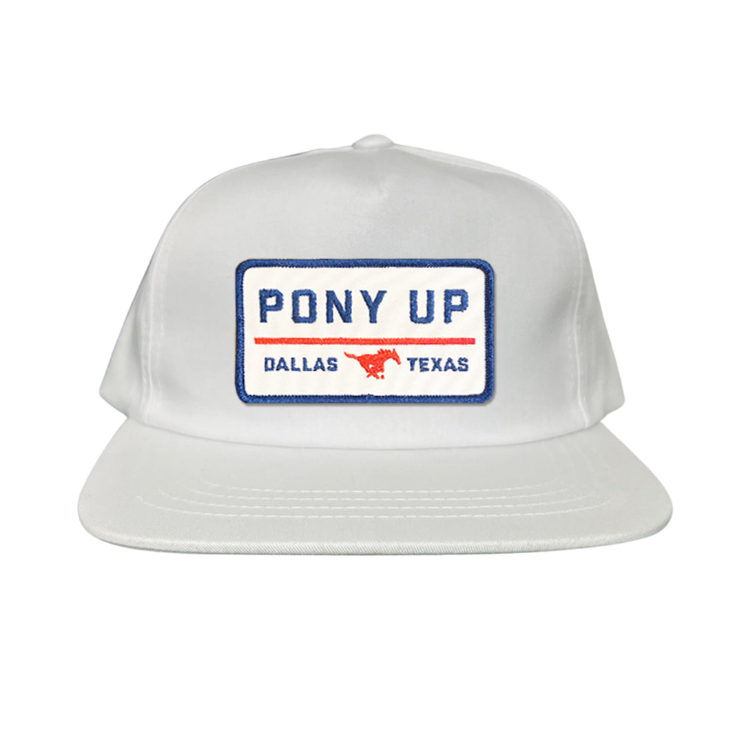 SMU Pony Up Rectangle Patch Hats / 128 / SMU008 / MM