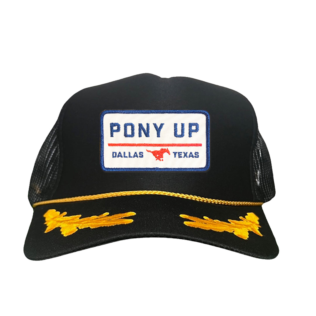 SMU Pony Up Rectangle Patch Hats / 128 / SMU008 / MM