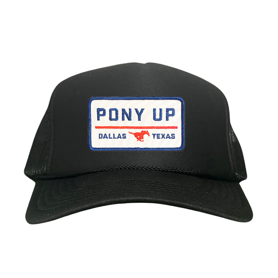 SMU Pony Up Rectangle Patch Hats / 128 / SMU008 / MM