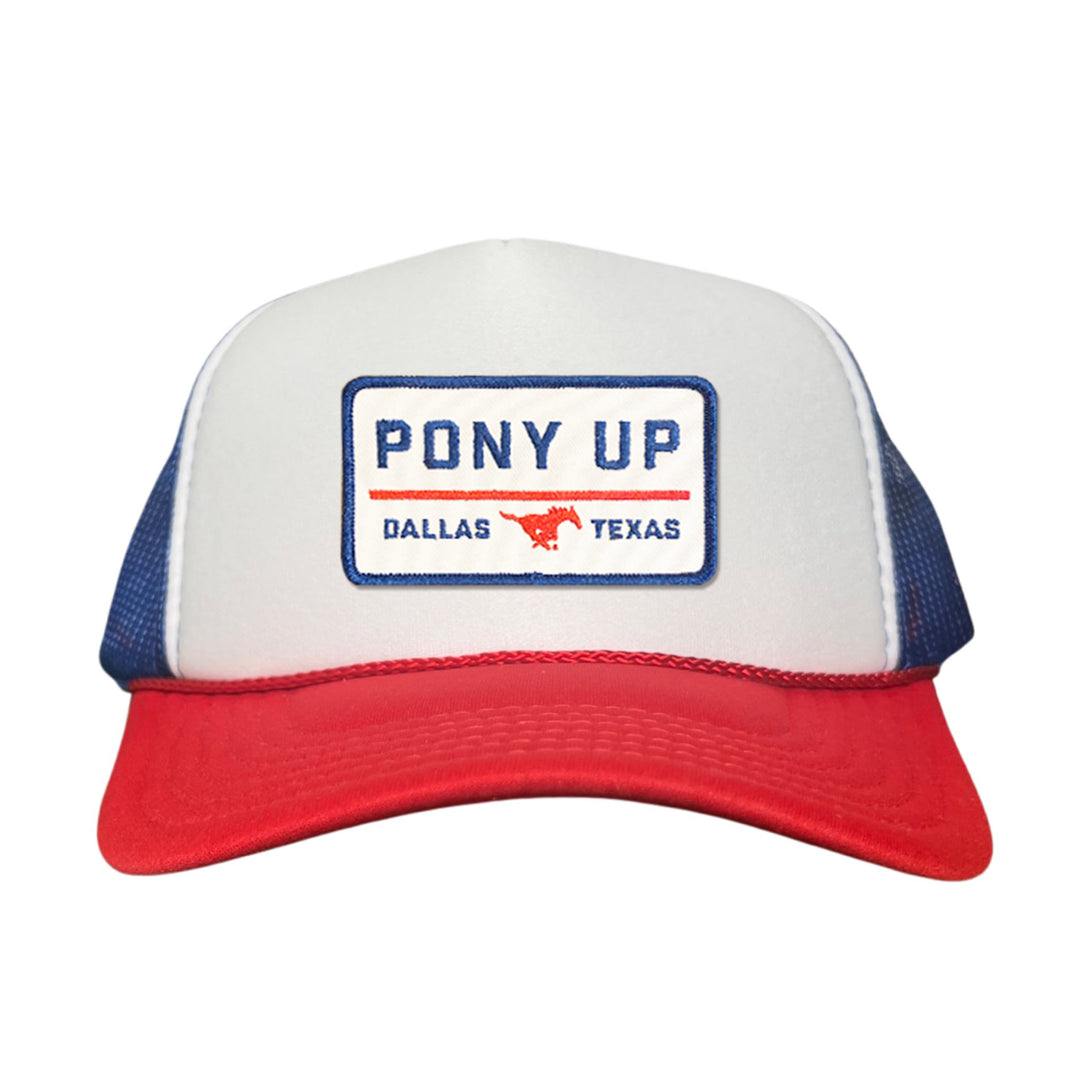 SMU Pony Up Rectangle Patch Hats / 128 / SMU008 / MM