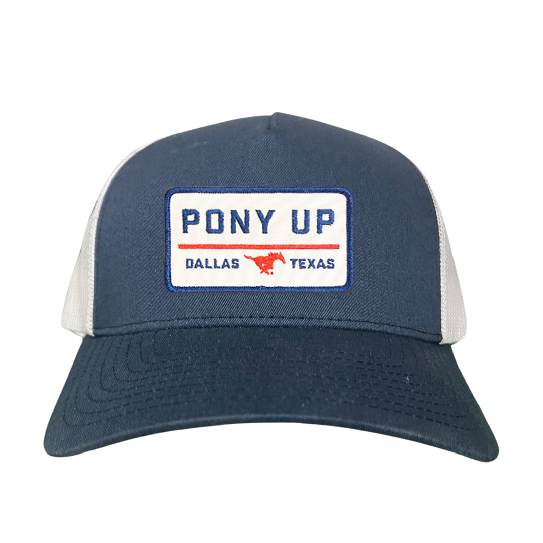 SMU Pony Up Rectangle Patch Hats / 128 / SMU008 / MM