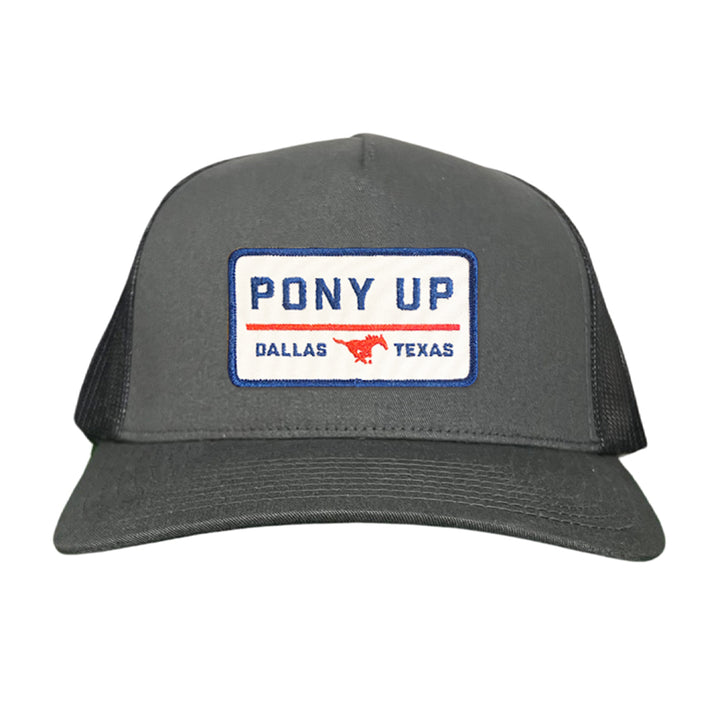 SMU Pony Up Rectangle Patch Hats / 128 / SMU008 / MM