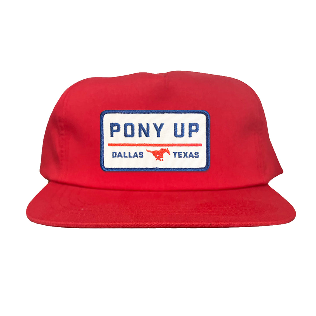 SMU Pony Up Rectangle Patch Hats / 128 / SMU008 / MM