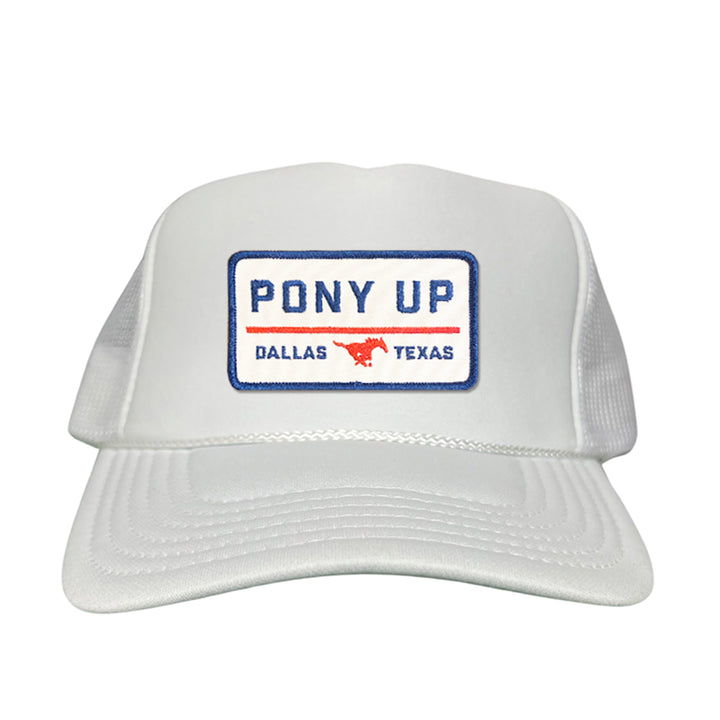 SMU Pony Up Rectangle Patch Hats / 128 / SMU008 / MM