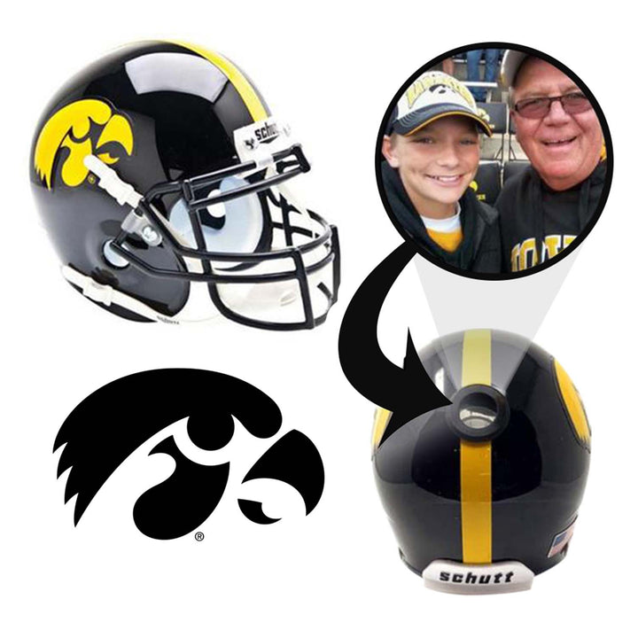 Iowa Hawkeyes College Football Collectible Mini Helmet - Picture Inside - FANZ Collectibles