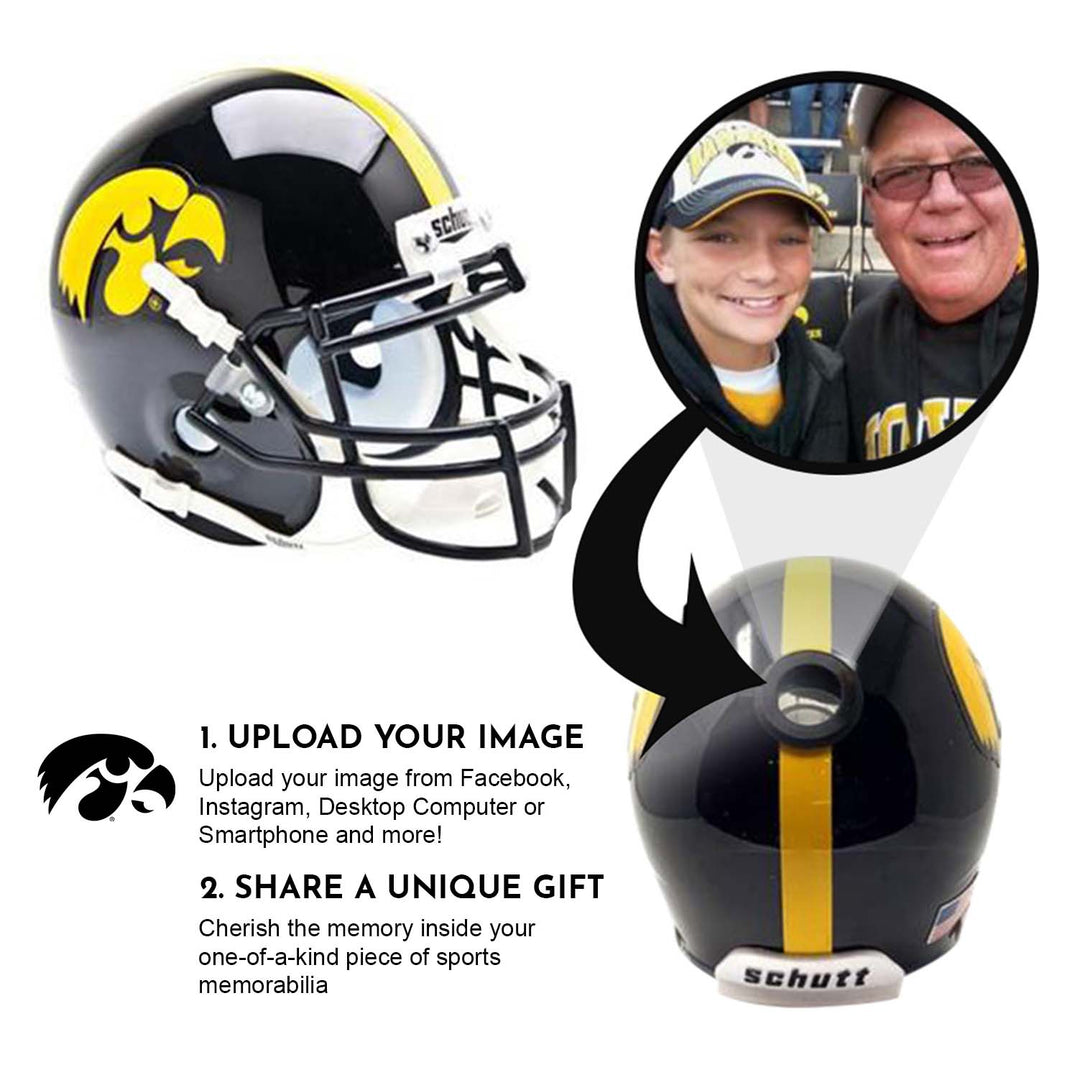 Iowa Hawkeyes College Football Collectible Mini Helmet - Picture Inside - FANZ Collectibles