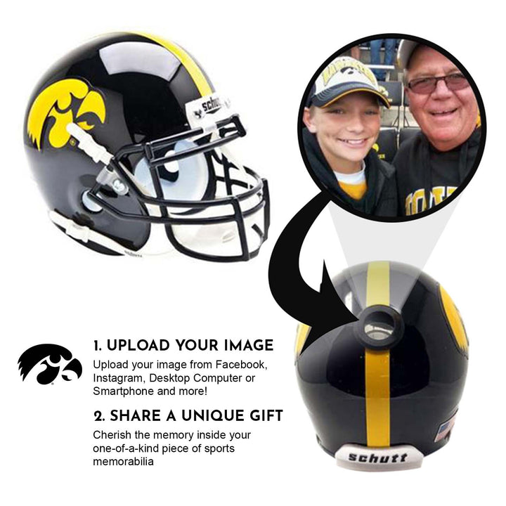 Iowa Hawkeyes College Football Collectible Mini Helmet - Picture Inside - FANZ Collectibles