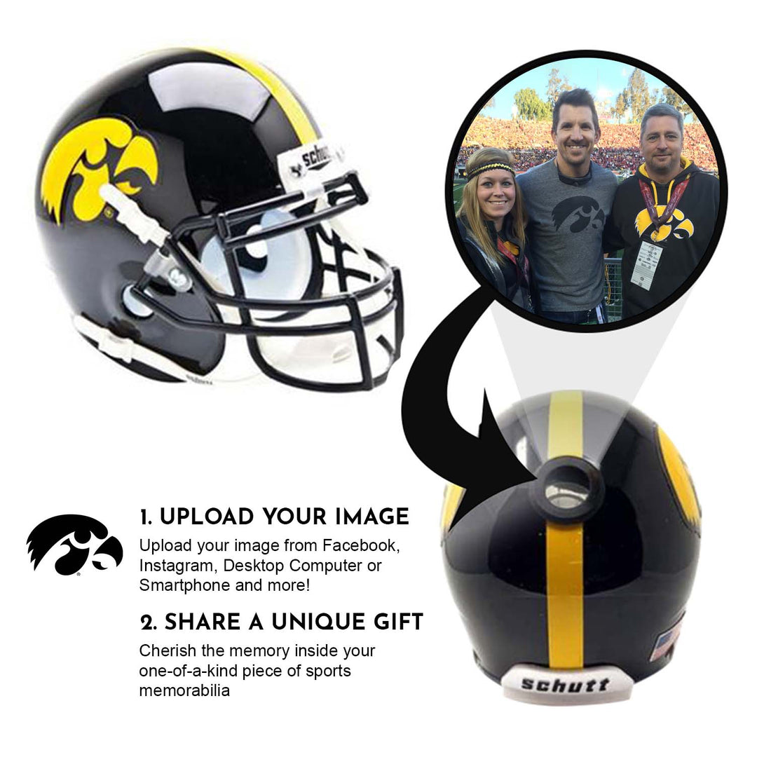 Iowa Hawkeyes College Football Collectible Mini Helmet - Picture Inside - FANZ Collectibles
