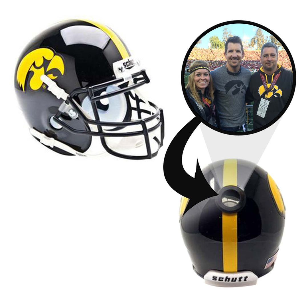 Iowa Hawkeyes College Football Collectible Mini Helmet - Picture Inside - FANZ Collectibles
