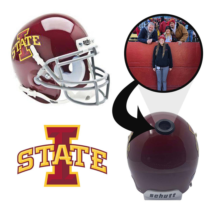 Iowa State Cyclones College Football Collectible Mini Helmet - Picture Inside