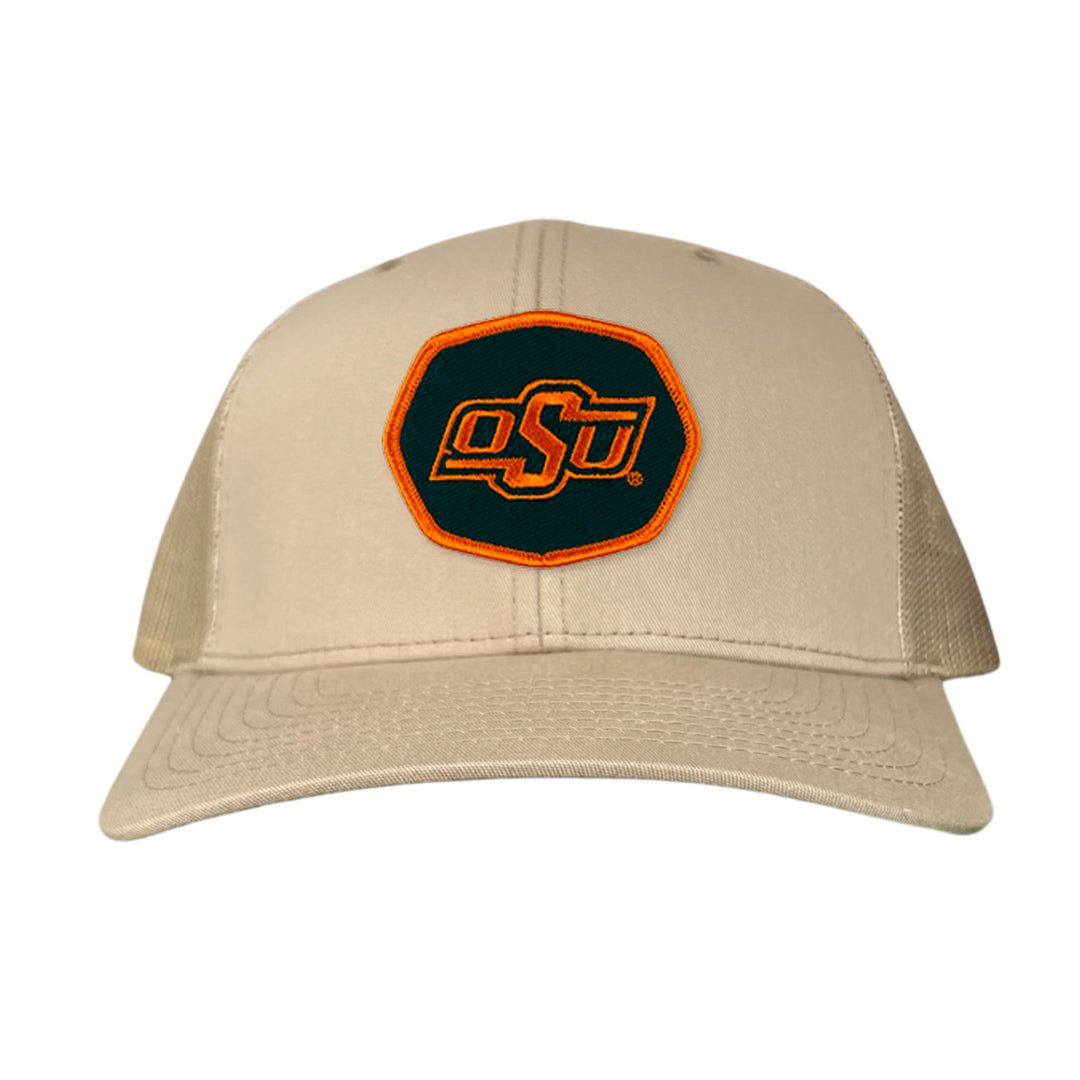 Oklahoma State OSU Hexagon Patch / Hats / 142 / OKSTATE006