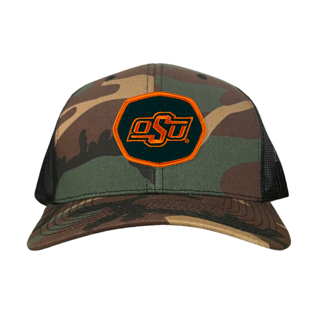 Oklahoma State OSU Hexagon Patch / Hats / 142 / OKSTATE006