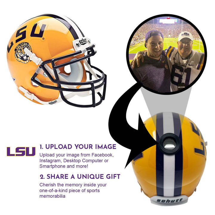 LSU Tigers College Football Collectible Mini Helmet - Picture Inside - FANZ Collectibles