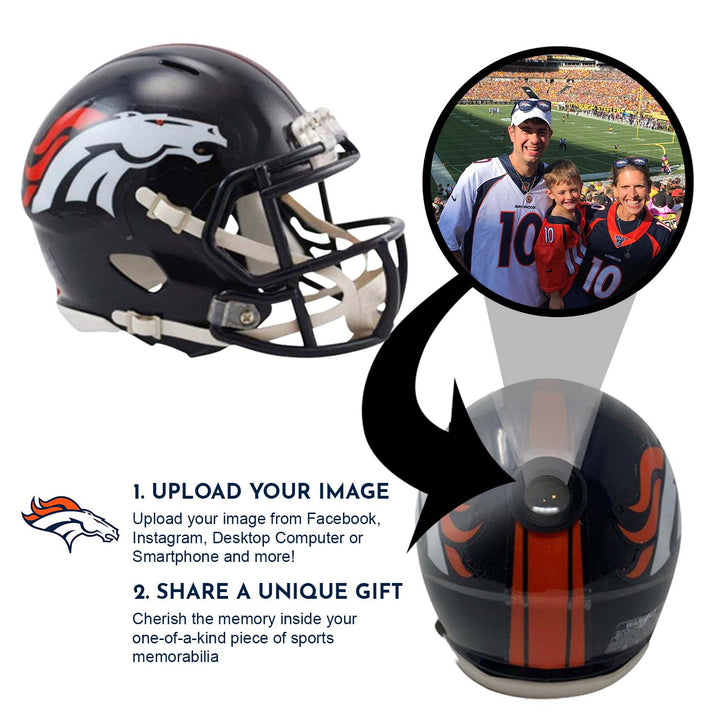 Denver Broncos NFL Mini Helmet - Picture Inside