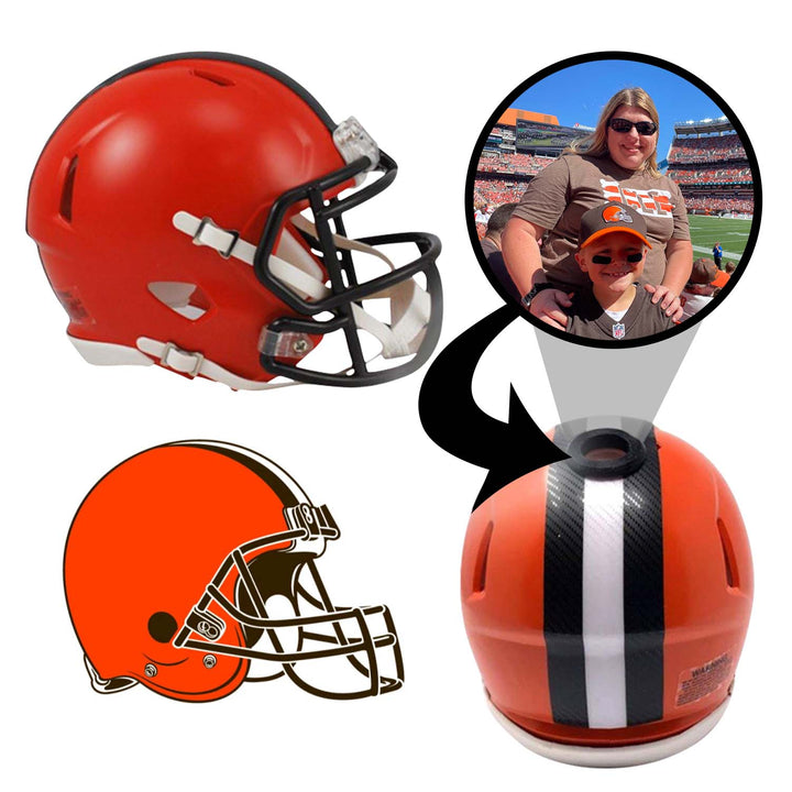 Cleveland Browns NFL Mini Helmet - Picture Inside