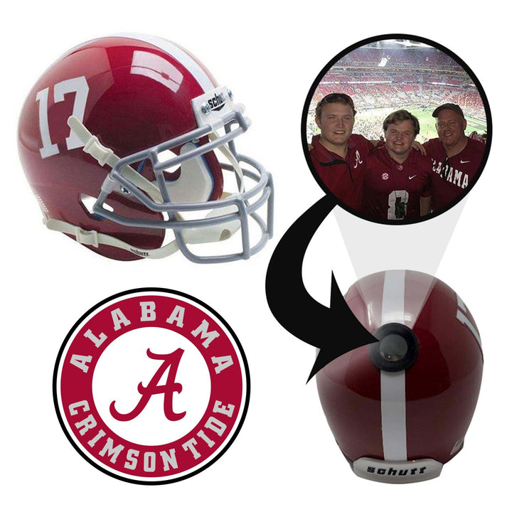 Alabama Crimson Tide College Football Collectible Mini Helmet - Picture Inside - FANZ Collectibles