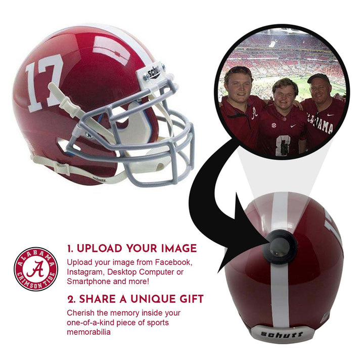 Alabama Crimson Tide College Football Collectible Mini Helmet - Picture Inside - FANZ Collectibles