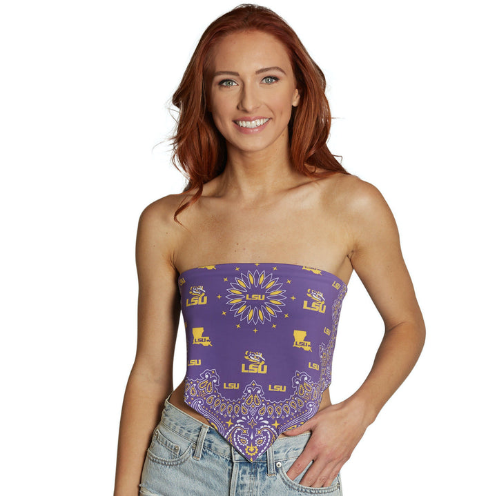 LSU Bandana Top