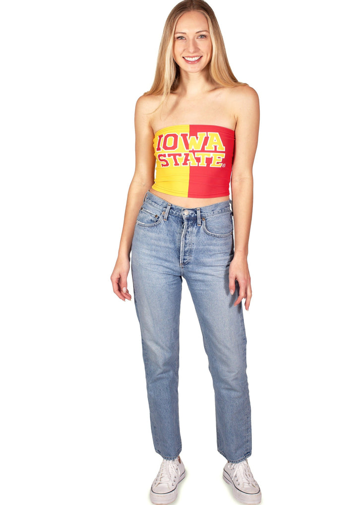 Iowa State Cyclones Two Tone Tube Top