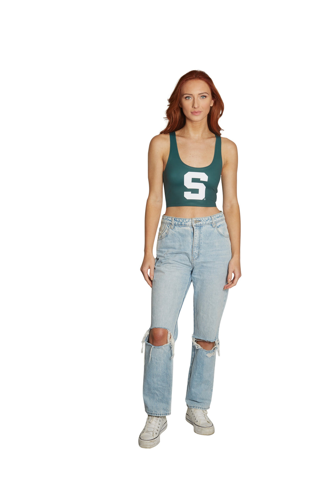 Michigan State Green Crop Tank Top