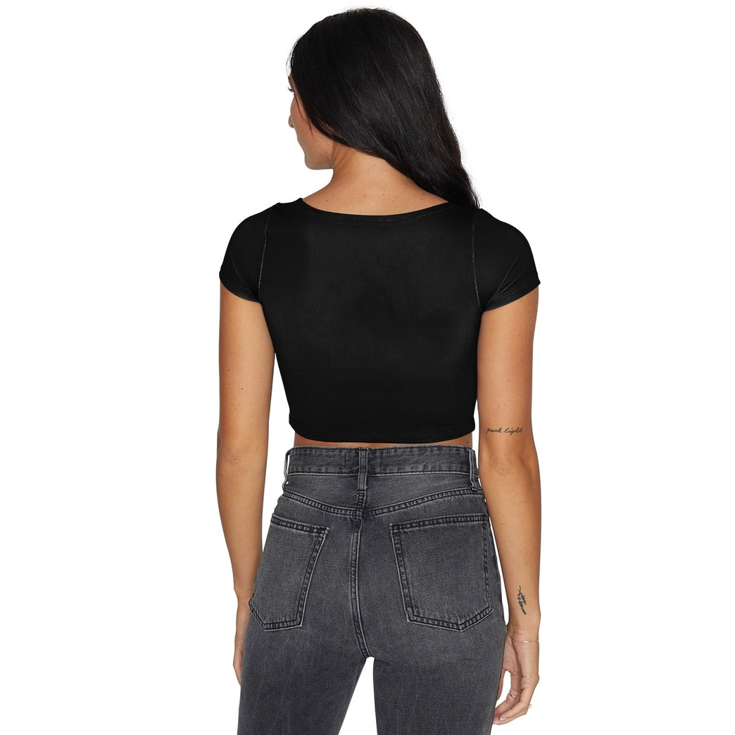 Indiana Hoosiers Black Babydoll Tee